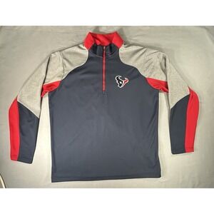 Antigua‎ Houston Texans NFL Football 1/4 zip pullover Size men's large